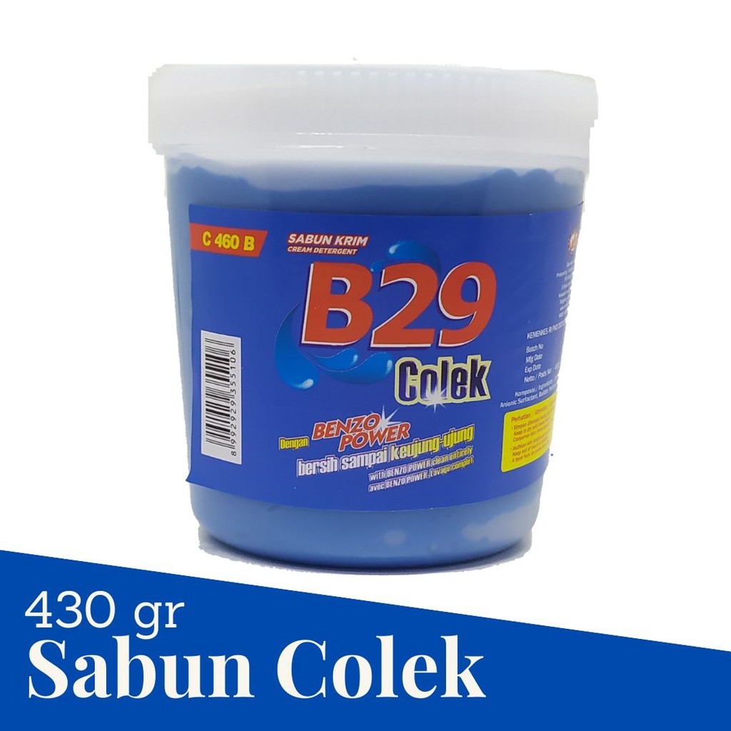 Jual B29 Cream Cup 430gr Sabun Colek Biru Pembersih Pakaian | Shopee ...