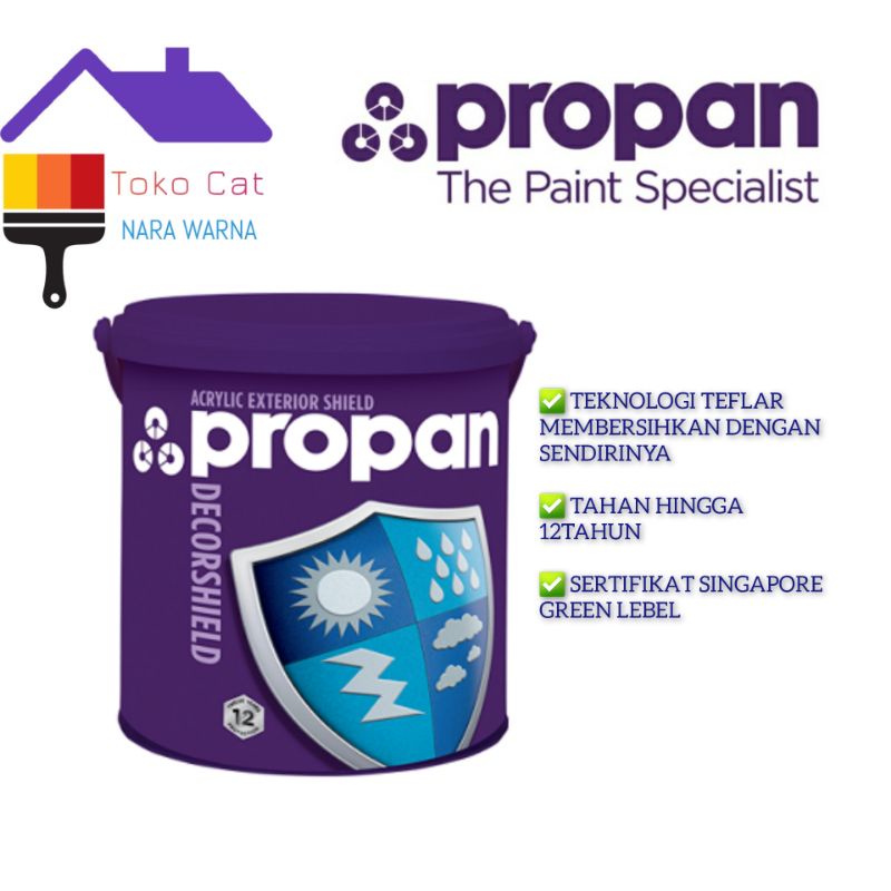 Jual Propan Decorshield Dw 500 Cat Tembok Exterior Premium 25liter Shopee Indonesia 5154