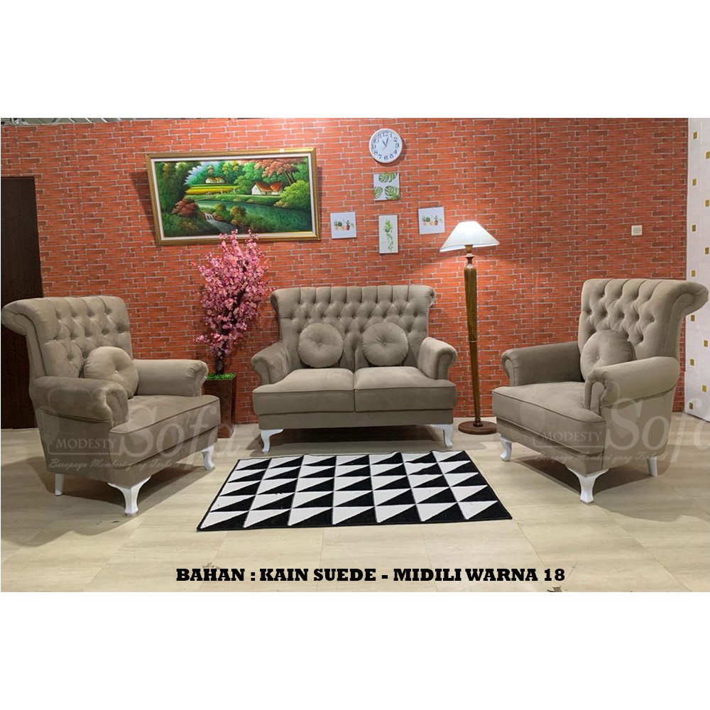Jual Sofa Ruang Tamu Modesty 211 Seater Seater Wing Chair | Shopee ...