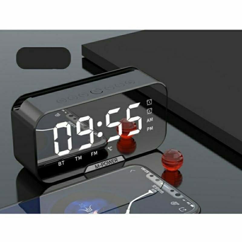 Jual speaker bluetooth jam digital alarm stand | Shopee Indonesia