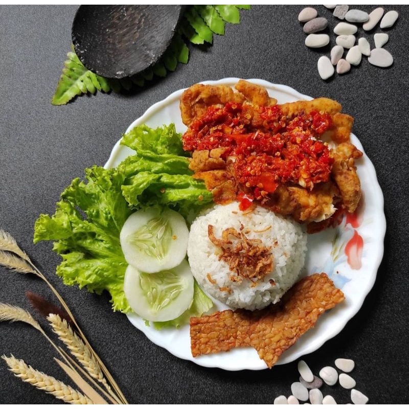 Jual Paket Ayam Geprek + Tahu + Tempe + Lalapan | Shopee Indonesia