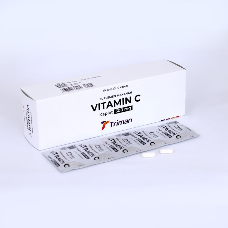 Jual Vitamin C 500 mg Kemasan Box isi 100 Kaplet - Triman | Shopee ...