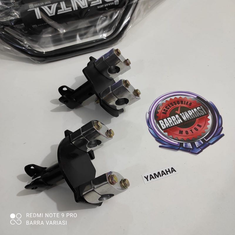 Jual GROSIR ADAPTOR DUDUKAN STANG CUSTOM MOTOR HONDA YAMAHA SUZUKI