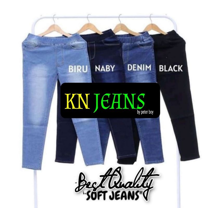 Jual Play Jeans Legging Jeans Jumbo Jeans Pinggang Karet Jumbo Celana