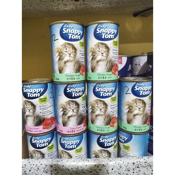Jual BABY SNAPPY TOM KITTEN CAT FOOD MAKANAN BASAH ANAKAN KUCING