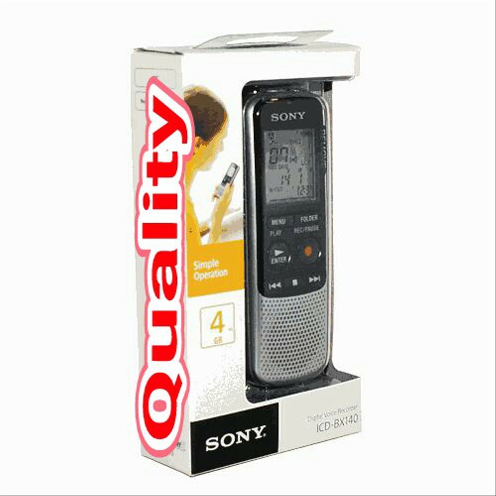 Jual SONY ICD BX140 4GB MP3 DIGITAL VOICE IC RECORDER ORIGINAL lop90 ...