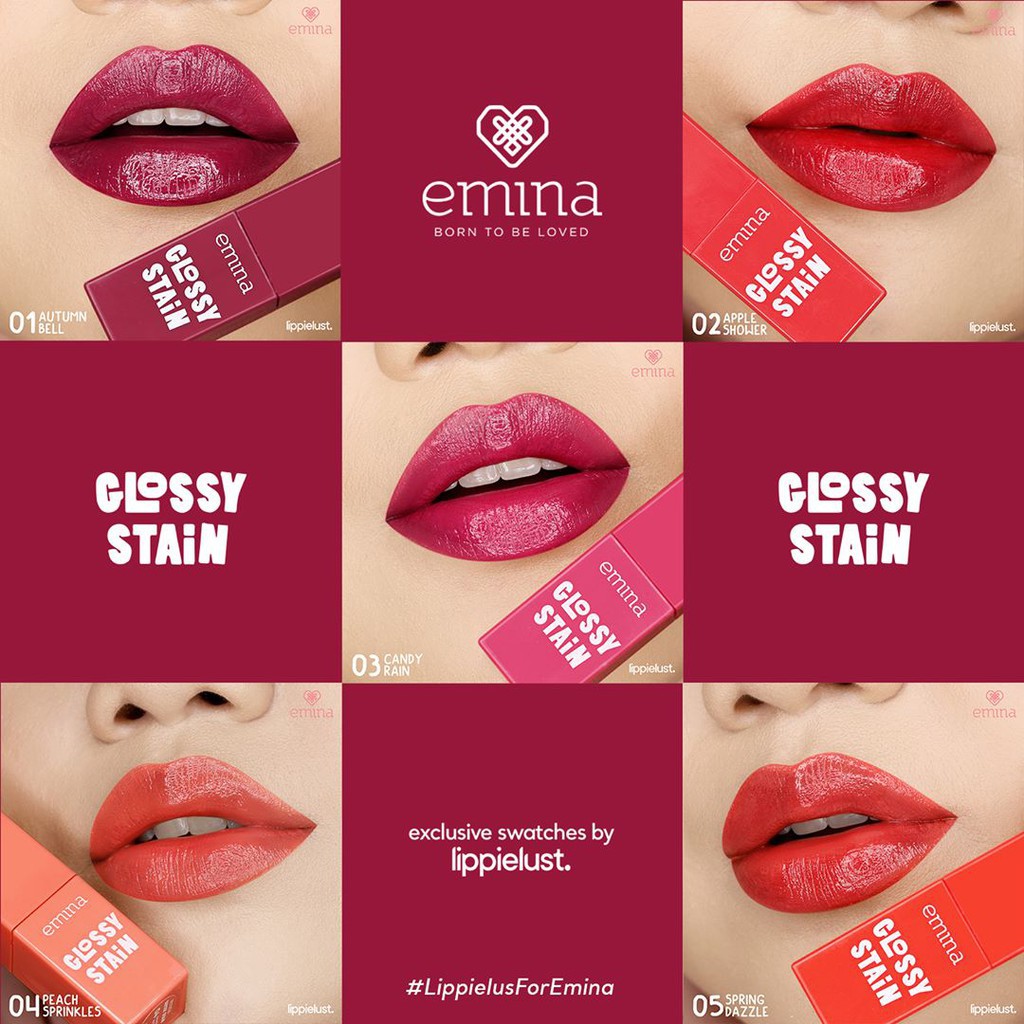 Jual EMINA Glossy Stain 3g Shopee Indonesia
