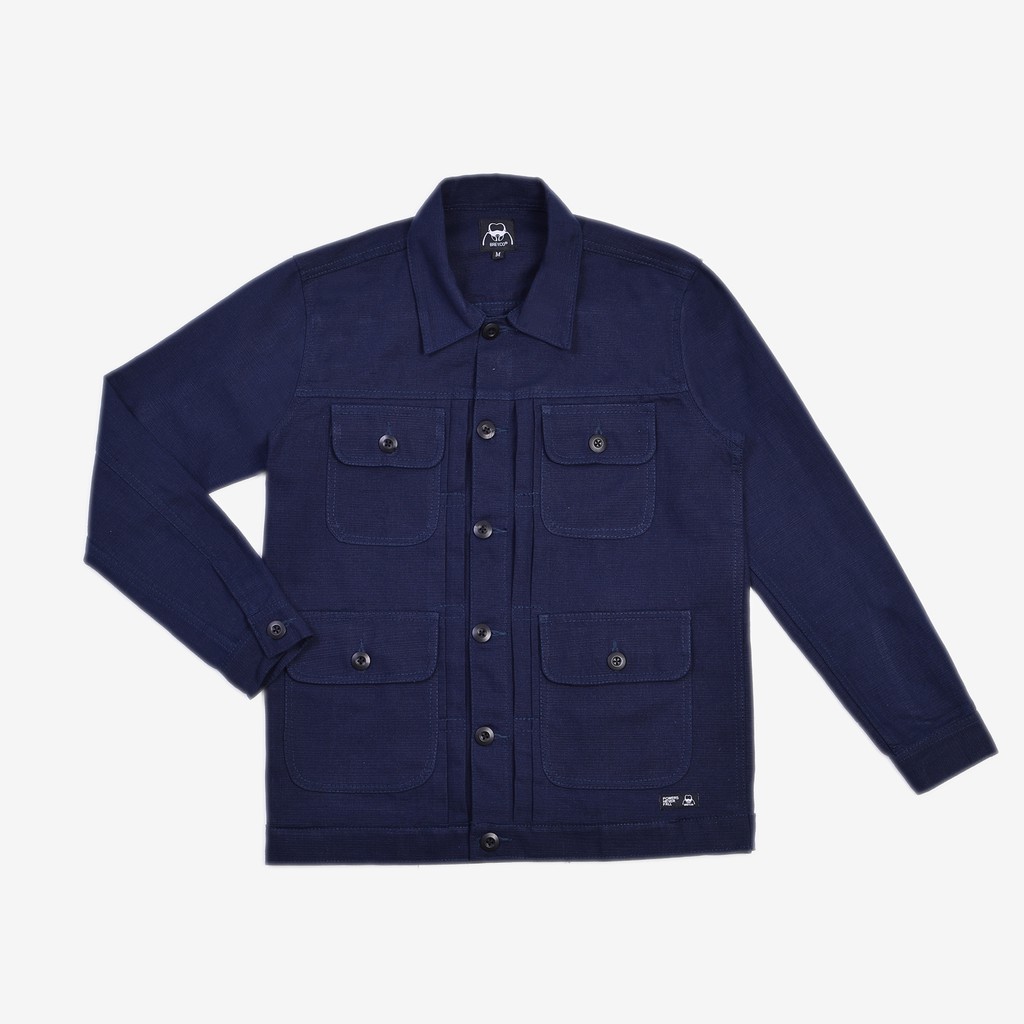 Jual BREY.CO Alpina Jacket Navy Canvas Solid Jaket Pria Jaket Jeans ...
