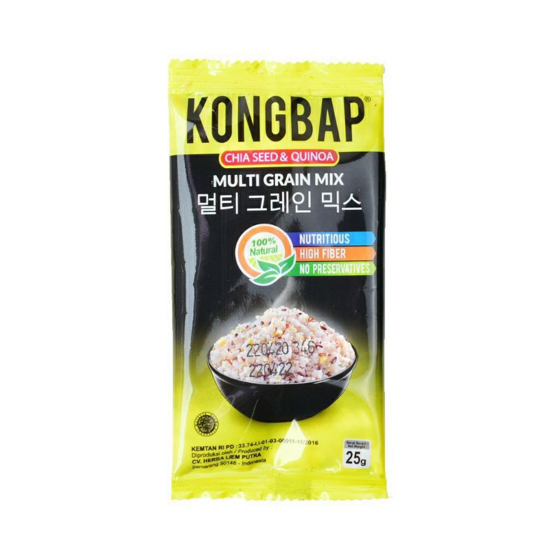 Jual Kongbap Multi Grain Mix For Rice/Chia Seed Quinoa 25gr (1 Saset ...