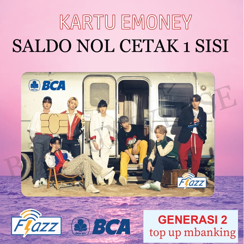 Jual Kartu Emoney Mandiri atau BCA Flazz Gen 2 BTS THE BEST FOTO COVER ...