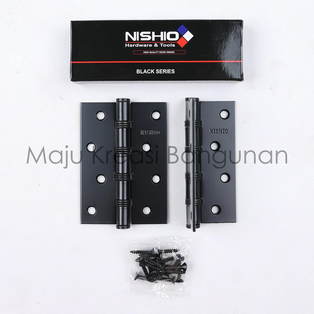 Jual Engsel Tebal Hitam Ukuran 4 Inch NISHIO Besi Pintu Jendela 4Inch ...