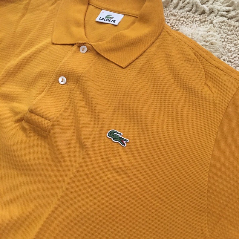 Lacoste mustard polo hotsell