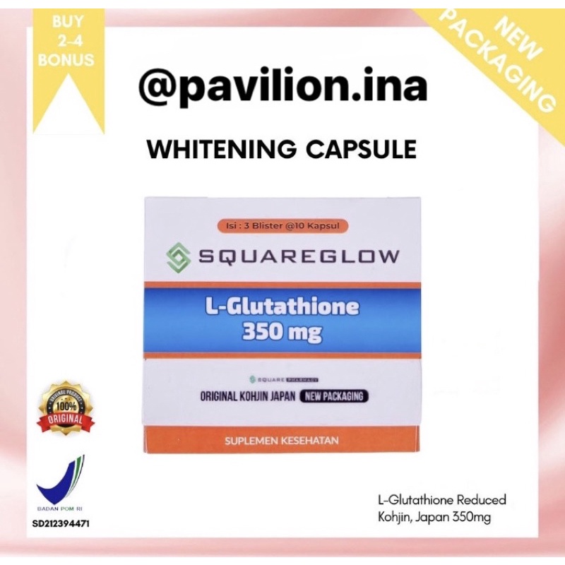 Jual L-GLUTATHIONE REDUCED KOHJIN JAPAN 100% ORIGINAL BPOM