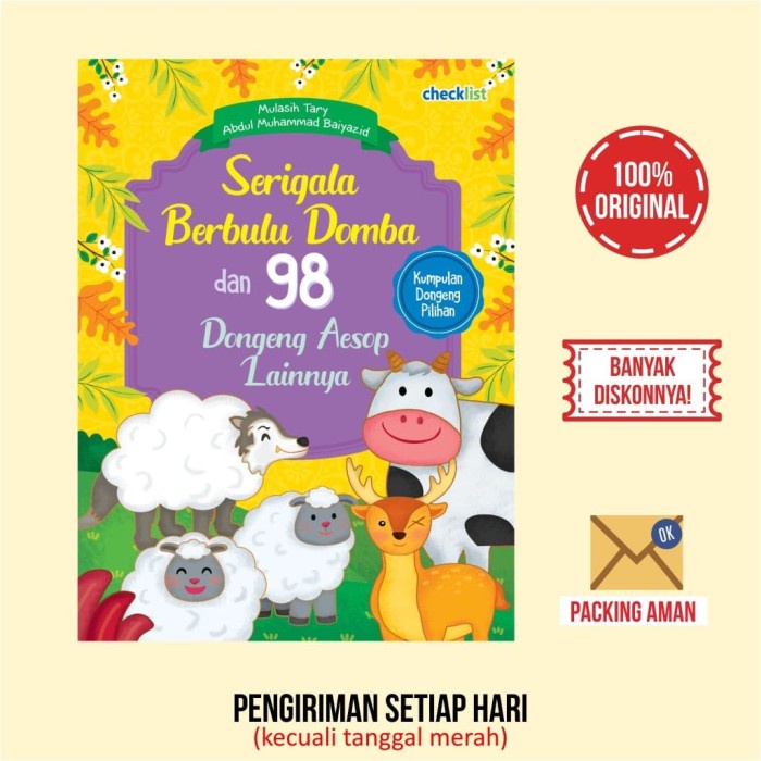 Jual Buku Cerita Serigala Berbulu Domba & 98 Dongeng Aesop Lainnya ...