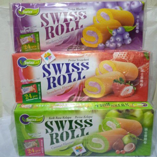 Jual Cake Swiss Roll SwissLef London Cake 24pcs | Shopee Indonesia