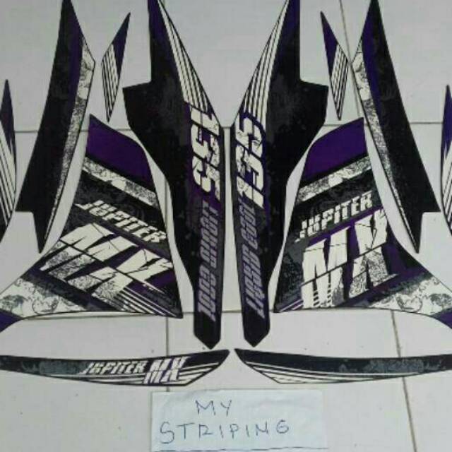 Jual Stiker jupiter mx new 2013 hitam ungu | Shopee Indonesia
