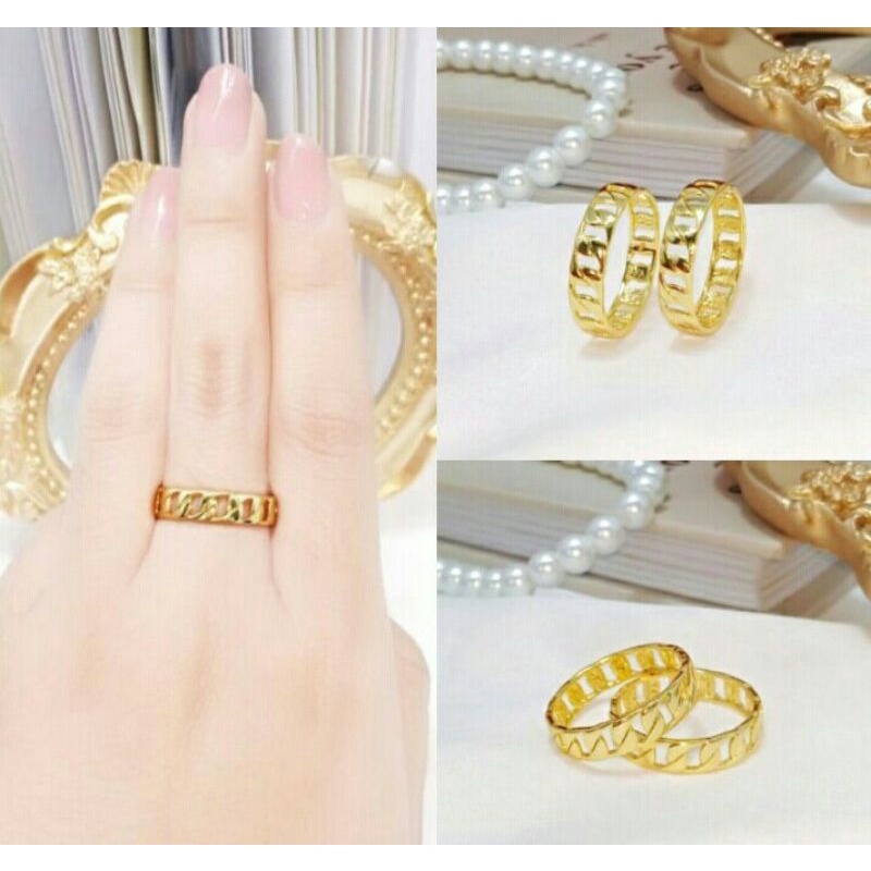 Jual CINCIN KUNING 24K MOTIF RANTAI | Shopee Indonesia