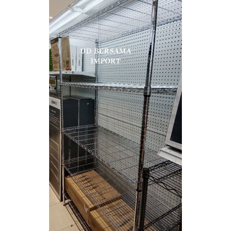 Jual Rak Kawat 5 Tingkat 121x45x190 Cm Rak barang Serbaguna Rak Metal ...