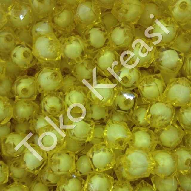 Jual Mote / Manik isi kotak 10mm warna kuning | Shopee Indonesia