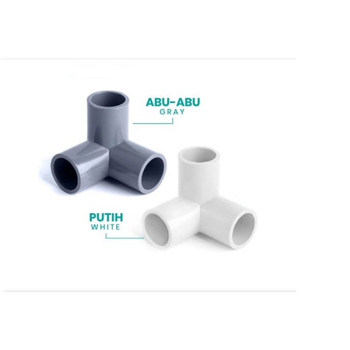 Jual Sambungan Fitting Konektor Side Tee Elbow Pipa Pvc 3 Way Cabang