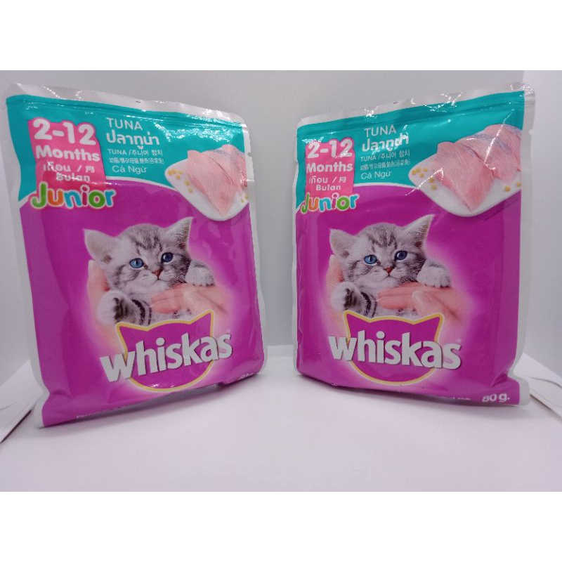 Jual Whiskas Junior Makanan Basah Kucing 212 bulan Shopee Indonesia