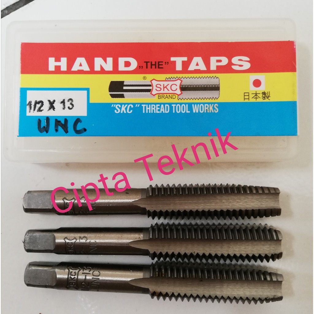 Jual Hand Tap SKC 1/2 inchi x 13 UNC Handtap 1/2inchix13UNC Tap Ulir ...