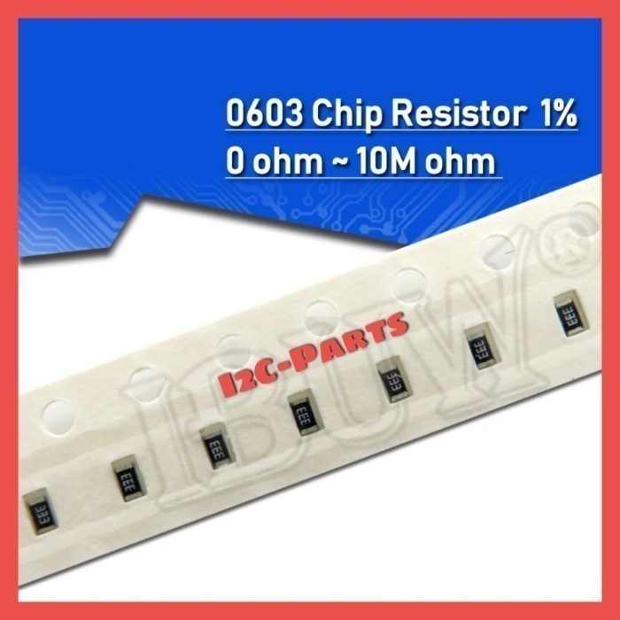 Jual 0603 1 Ohm Resistor 1R SMD SMT 1608 1% 5% 1ohm 0.001kohm | Shopee ...