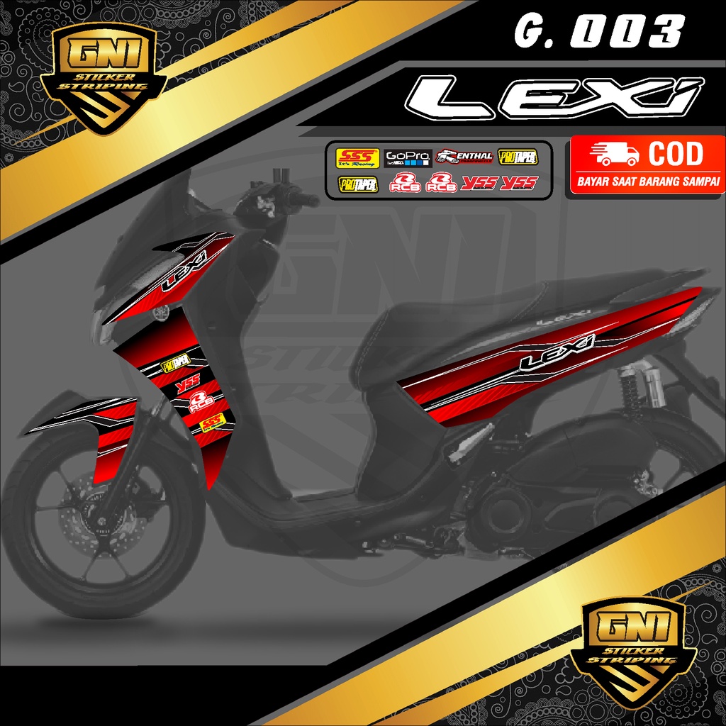 Jual (PROMO MURAH) Striping Yamaha Lexi Sticker Striping Stiker Lis Variasi  Semifull Code GNI-003 Desain Grafis Minimalis - Terlaris Simpel Banyak  warna Merah, Orange, Biru, Putih, Hijau, Pik | Shopee Indonesia