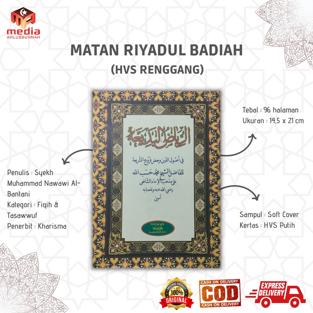 Jual KITAB MATAN RIYADUL BADIAH / HVS Renggang / Penerbit Kharisma ...