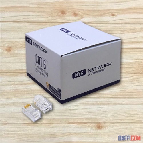 Jual NYK CONNECTOR RJ45 UTP CAT6 1 PAK (50 PCS) | Shopee Indonesia
