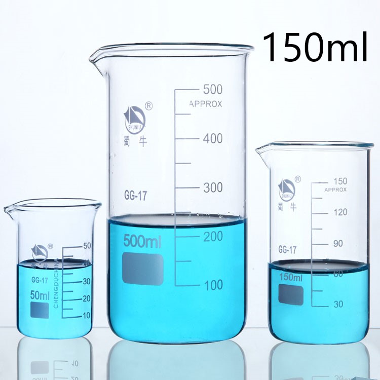 Jual Shuniu Beaker Glass Tall Form 150ml Shopee Indonesia 3486