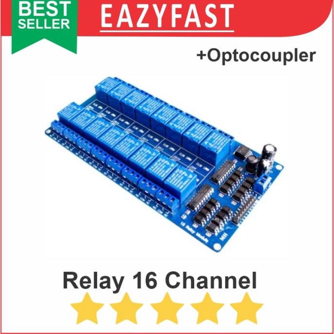 Jual Relay 16 Ch Channel Chanel Optocoupler Modul Arduino Module 16Ch ...