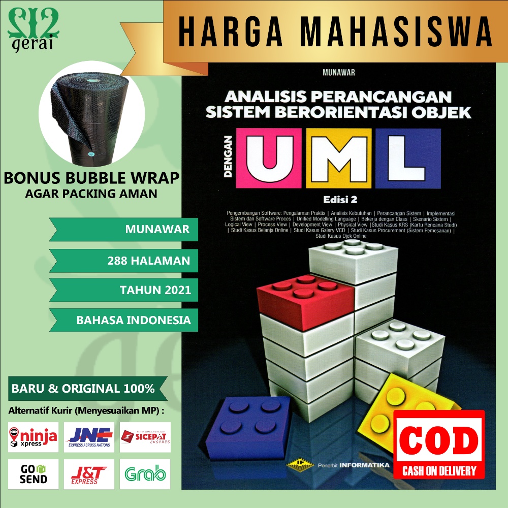 Jual BUKU ANALISIS PERANCANGAN SISTEM BERORIENTASI OBJEK DENGAN UML ...