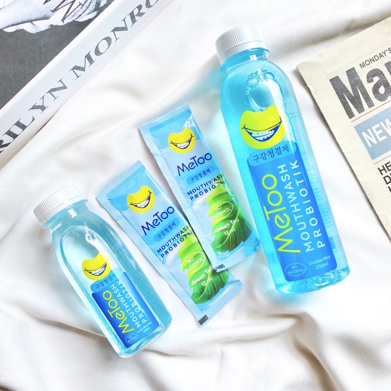 Jual READY MeToo Mouthwash Portable Green Tea 12ml/ Obat Kumur