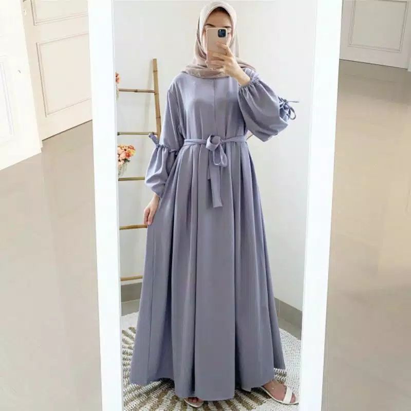 Jual ( TEERBARU ) Aespa Maxi Dress | Gamis wanita | Baju muslim