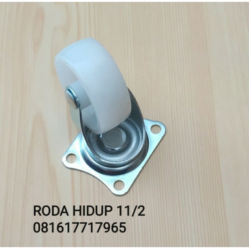 Jual Roda Plastik Putih Hidup/Roda 1 1/2 Lemari Eatalase Nakas | Shopee ...