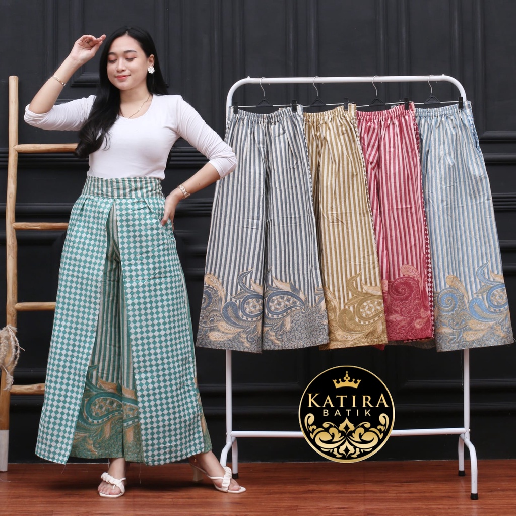 Jual New Arrival Kulot Leyer Saphira Celana Kulot Batik Cantik Bawahan