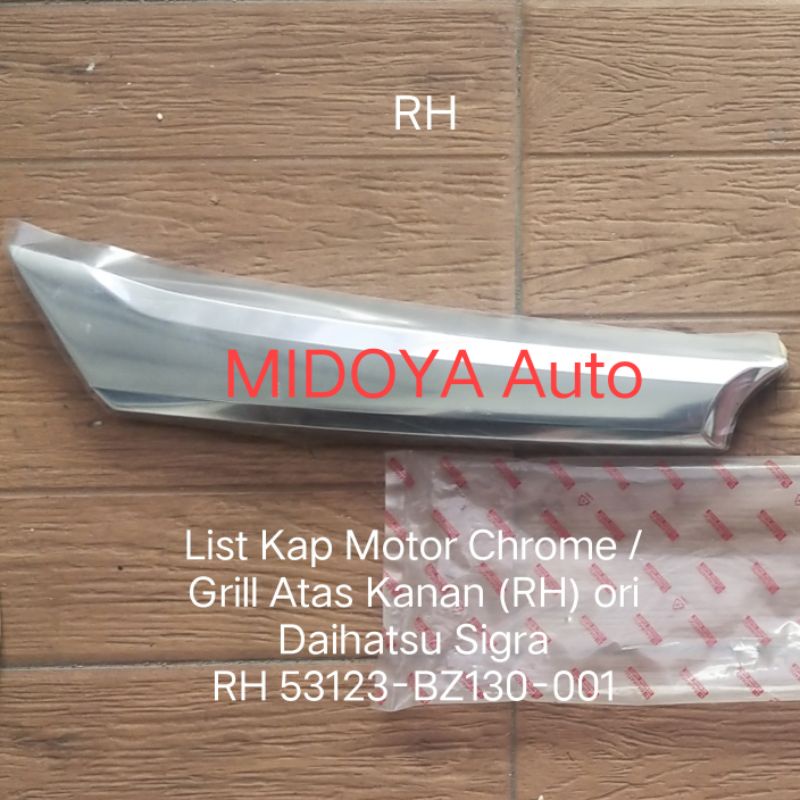 Jual List Kap Motor Chrome Grill Atas Daihatsu Sigra Ori Pc Shopee