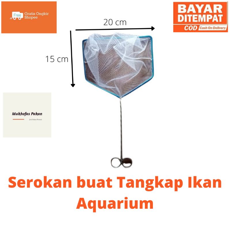 Jual Serokan Ikan Hias Seser Ikan Ukuran 20 Cm Shopee Indonesia