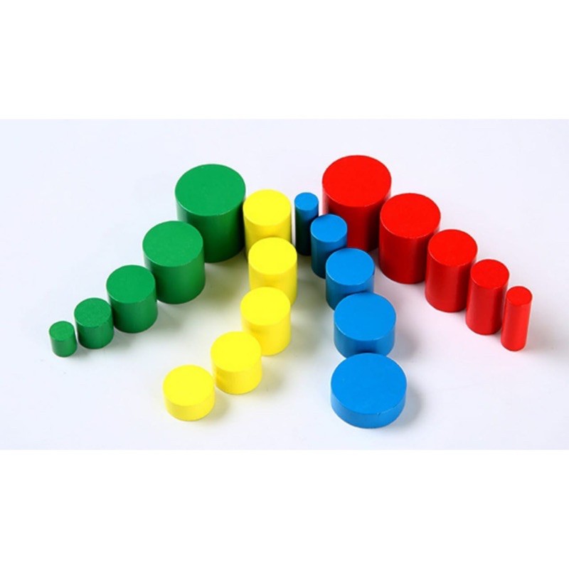 Jual [MONTESSORI] Aparatus Wooden Knobless Cylinder | Shopee Indonesia