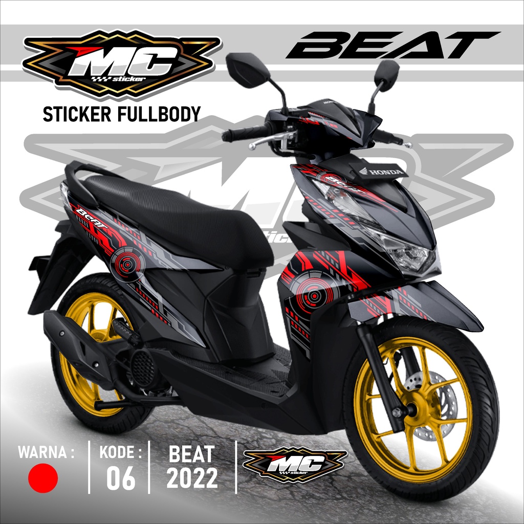 Jual MC Cutting Sticker Decal Beat Deluxe Beat Street Full Body 2020 ...