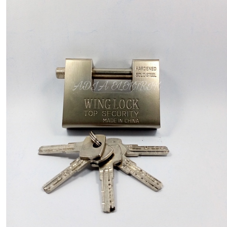 Jual Winglock Gembok 70mm / Gembok Gudang Pabrik / Gembok Gudang Ruko ...