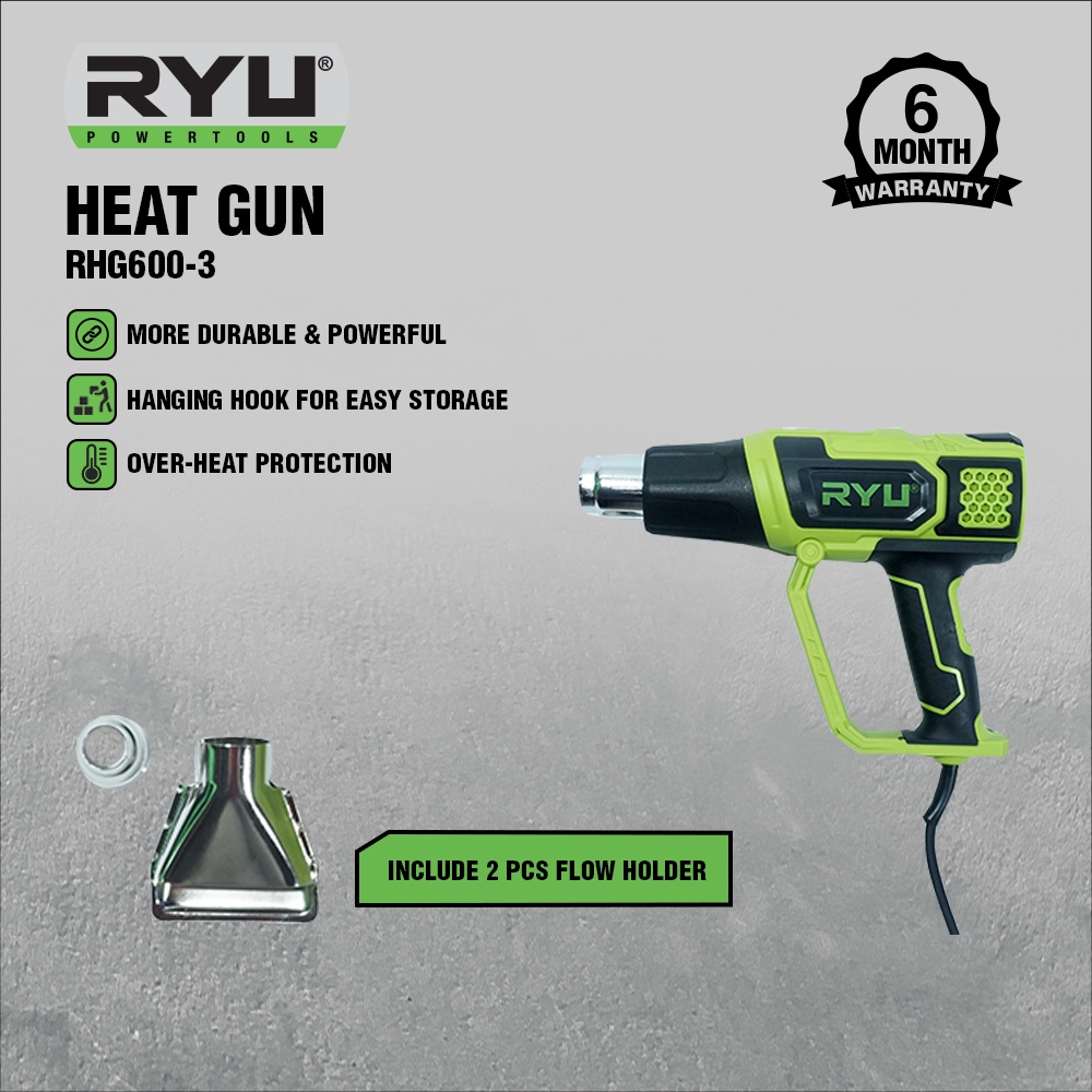 Jual RYU Heat Gun Rhg600-3 - Pistol Pemanas | Shopee Indonesia