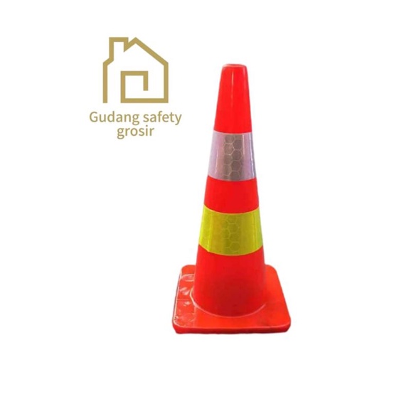 Jual Promo Safety Traffic Cone / Kerucut Lalu Lintas 70cm Murah ...