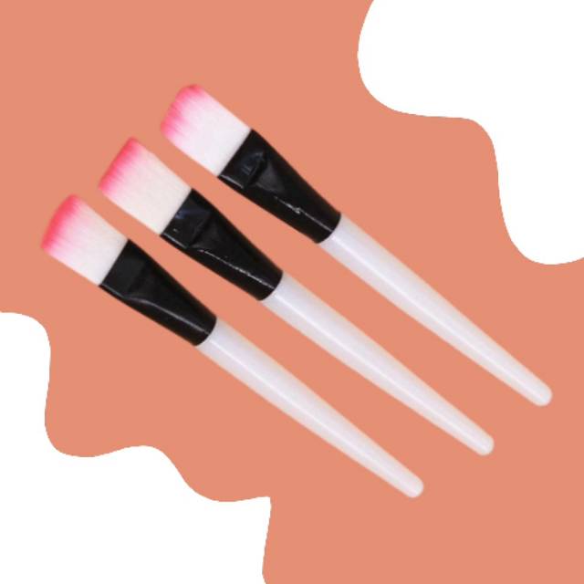Jual KUAS/ BRUSH MASKER BULU PINK KUAS MASKER WAJAH Jual Per Pcs Satuan