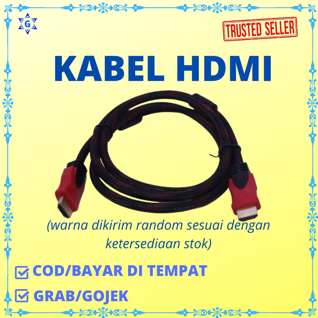 Jual KABEL HDMI SERAT JARING HDMI TO HDMI BAHAN TEBAL BERKUALITAS