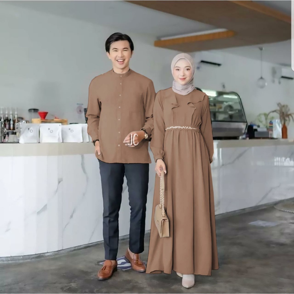 Jual COUPLE CLEO SHAKILA / BAJU MUSLIM COUPLE / BAJU COUPLE MODEL BARU