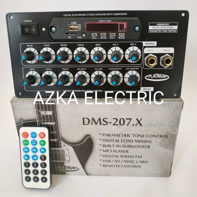 Jual Kit Tone Control Digital Echo Mixing Plus MP3 Bluetooth DMS 207 ...