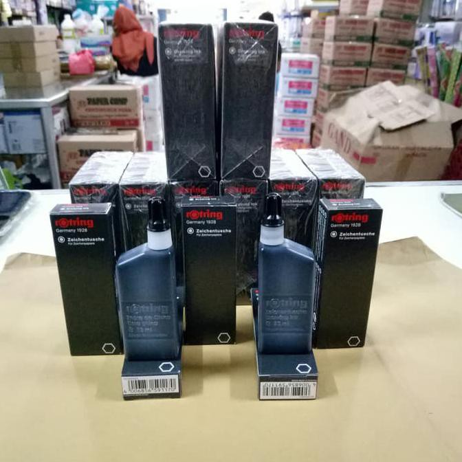 Jual (((Bisa Bayar Di Tempat))) Tinta Rapido Rotring Drawing Ink Hitam ...