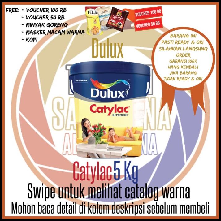 Jual Cat Dulux Catylac 5 Kg Putih 1501 Warna Cat Interior Galon Shopee Indonesia 8364